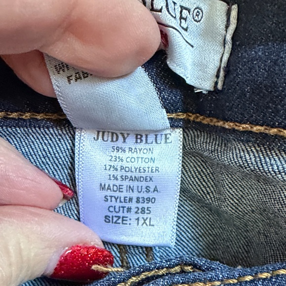 Judy Blue Dark Blue Skinny Jeans Size 1XL - Picture 3 of 6